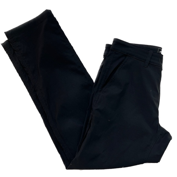 Eddie Bauer Pants Travex Black Size 30 X 32 Flat Front Stretch Hiking Travel - Picture 4 of 8